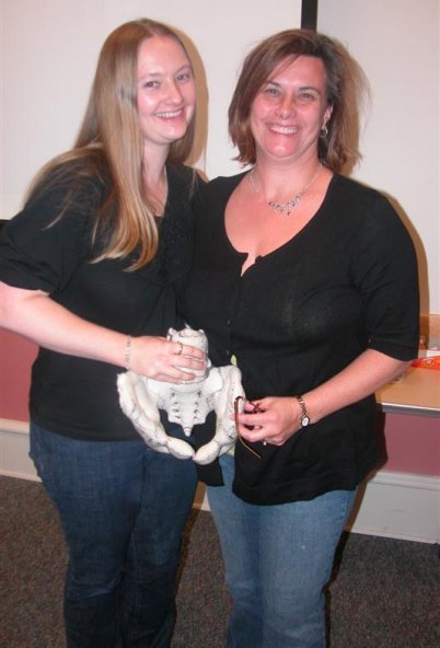 Me with Midwife Christine Strothers in 2009